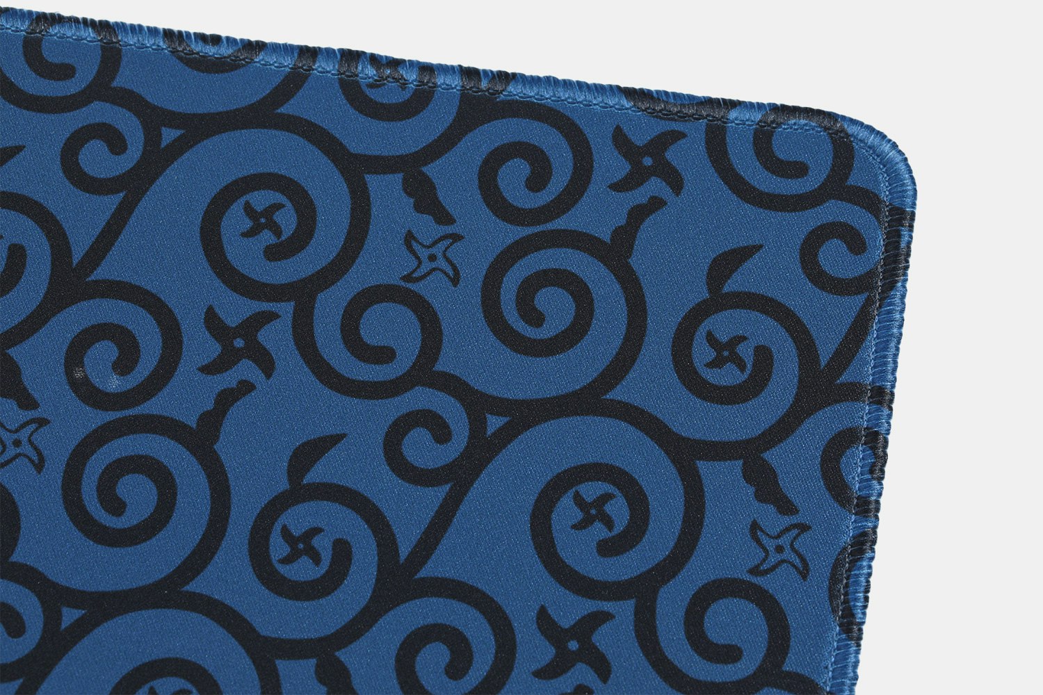 Drop + RedSuns Samurai Desk Mat Karakusa Blue Battlestations Desk Mats Themed Desk Mats